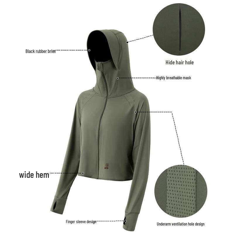 Junbie Women's Ice Silk Sun Protection Cape Jacket