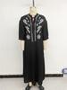 2026 Summer European & American Ethnic-Style Loose Embroidered Five-Sleeve Dress