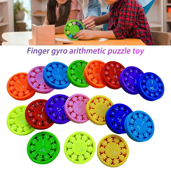 

9/18 шт. Математический спиннер, сложение, вычитание, умножение, деление, обучающая образовательная игрушка-спиннер с математическими фактами, обучающее пособие, математические манипуляторы A
