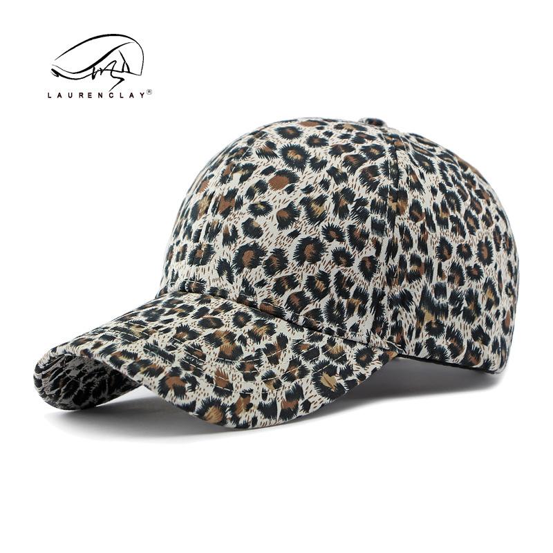 Hat Women's Spring Summer Thin Leopard Print Cap Casual Versatile Cap Personalized Hardtop Baseball Cap Women