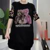 Autumn and Winter Plus Velvet Thickened Fashion Loose Sweater Diamond Bear Round Neck Top Women