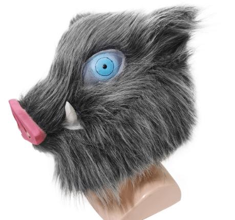 Carnevale Anime di Halloween Costume Cosplay di Inosuke Maschera di Cinghiale Sandali Stile Giapponese Costumi per Mascherata Festa di Compleanno