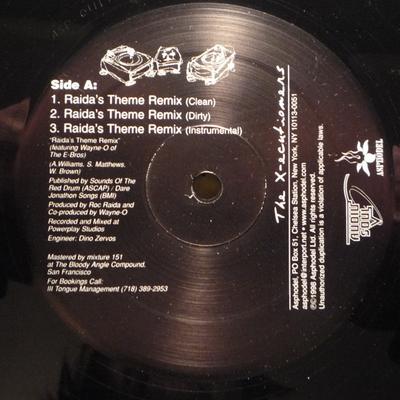 12-Zoll Schallplatte X-ECUTIONERS - Raida's Theme (Remix) ASP0111 Asphodel 1998 US Rap & Hip-Hop/R&B Gebraucht