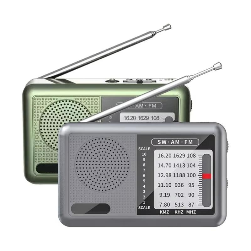 Portable Radio AM FM Shortwave Radio AM FM Weather Radio Sound Equipment Great Reception Earphone Transistors Radio