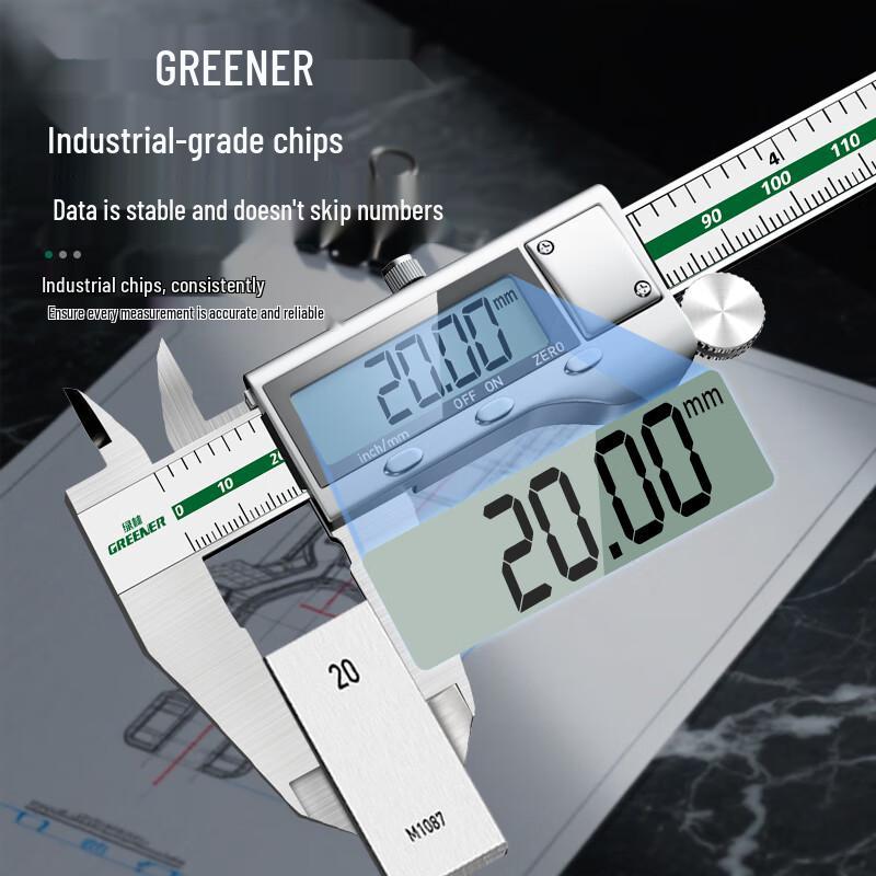 Green Forest High-Precision Digital Vernier Caliper