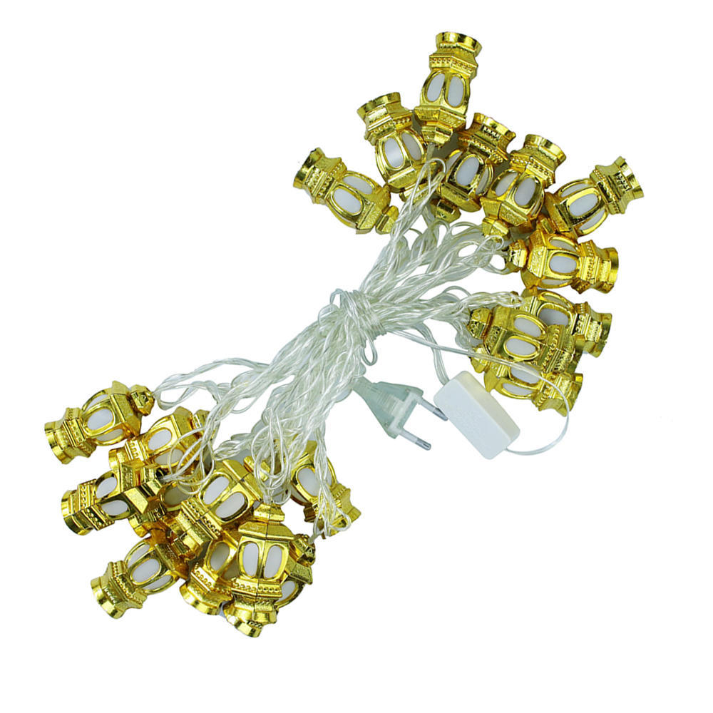 

20 светодиодных дворцовых фонарей, новогодние гирлянды, AC220V, 4 м, рождественская декоративная лампа Fariy US