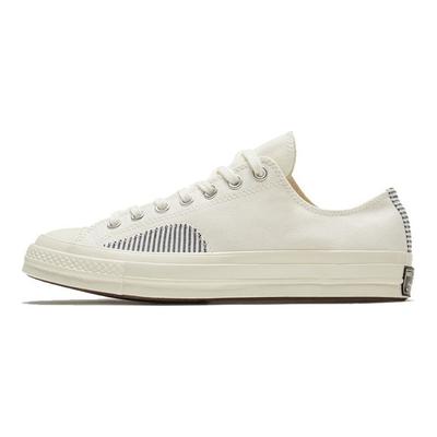 Années 1970 Chuck 70 Ox Egret Minimaliste Confortable Baskets Basses en Toile Unisexe Baskets Blanc Cassé 166861C