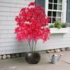 2pcs 37.4" Artificial Cherry Blossom Trees - Lifelike Plastic Cherry Blossoms for Indoor/Outdoor Decor, Home & Office Decoration, Flower Decoration