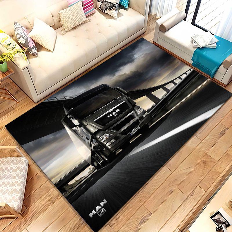 Classic MAN Truck Lorry Living Room Non-Slip Area Rug Soft Carpet for Bedroom Kids Playroom Sofa,Home Decor Doormat Gift