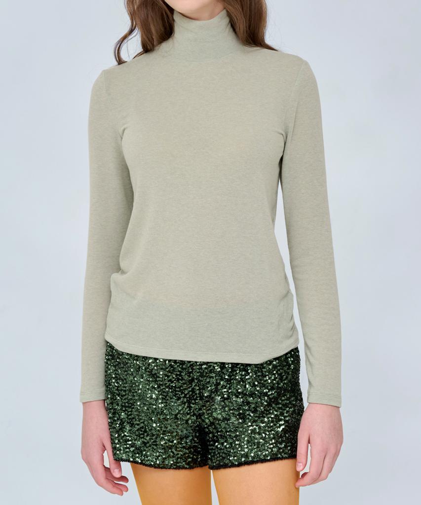 VOYONN Wool Rayon Polar Tee Green 913-2