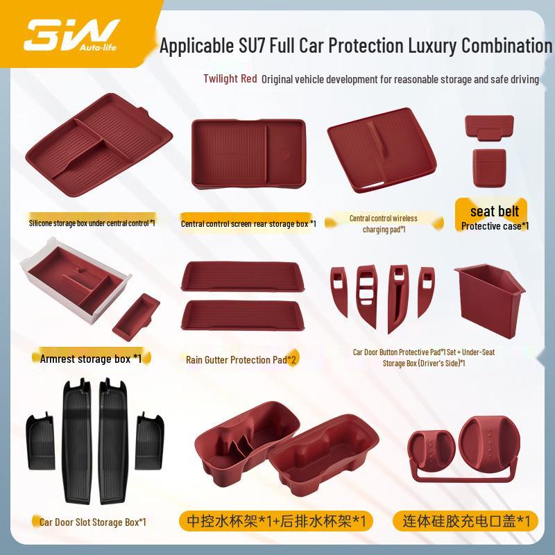 3W Xiaomi YU7/SU7/Ultra Center Console Armrest Storage Box