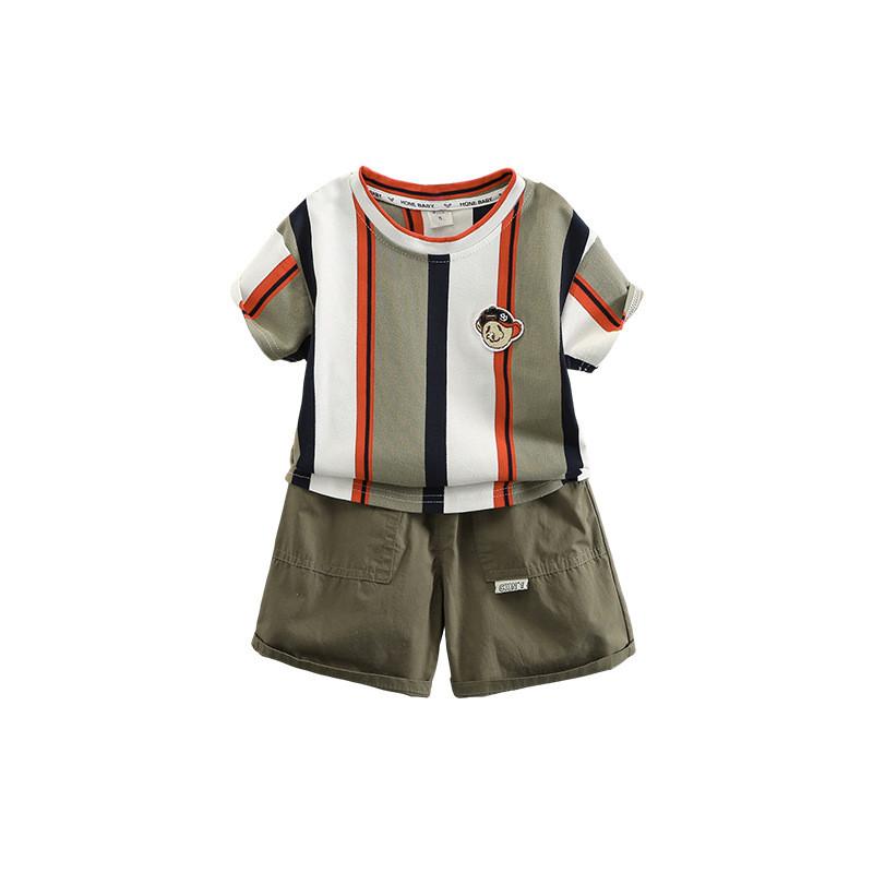Stylish Boys Summer Outfit Set For 2024 Soft Comfortable Short Sleeve Clothing