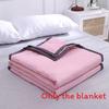 Color Solid Waterwashed Cotton Thin Summer Blanket For Home Children And