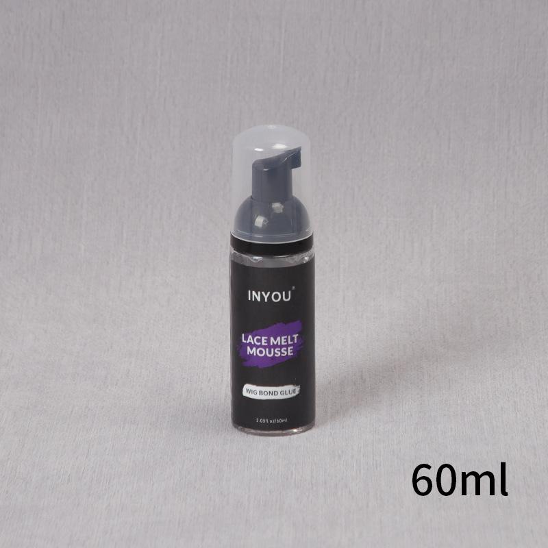 INYOU LACEMELT MOUSSE Wig Glue with Nozzle, Lace Front Styling Foam Adhesive for Secure Hold, Professional Hair System Bonding Mousse