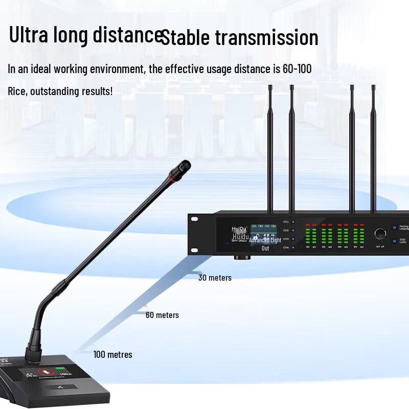 HuiDu BA-5820 Wireless Conference Microphone System (CN Version)