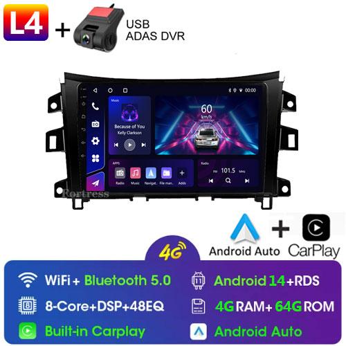 Car Radio WIFI 5 Android13 For Nissan NAVARA Frontier NP300 2015 2016 2017 2018 wireless Carplay Multiemedia GPS Video Player