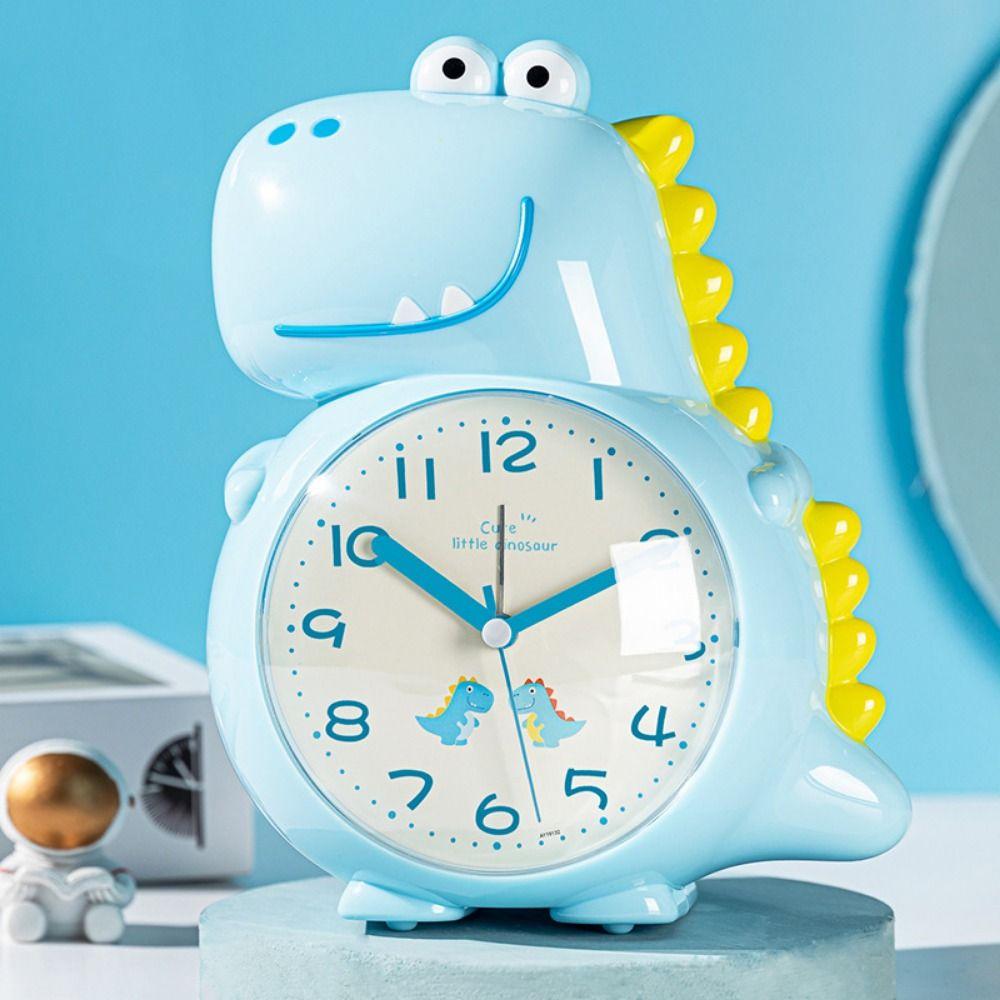 Music Electronic Desk Clock Dinosaur Shaped Tabletop Clock Bedside Clocks  Students Learning