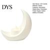 Gold Silver Black White Table Centerpiece Crescent Moon LED Candle, Decorative Electronic Candle for Eid Al-Fitr Home Window Display Ornament