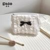 Cute Cosmetic Bag Cosmetic Bag New Lace Bow Large Capacity Change Bag Clutch Bag Women's Storage Bag