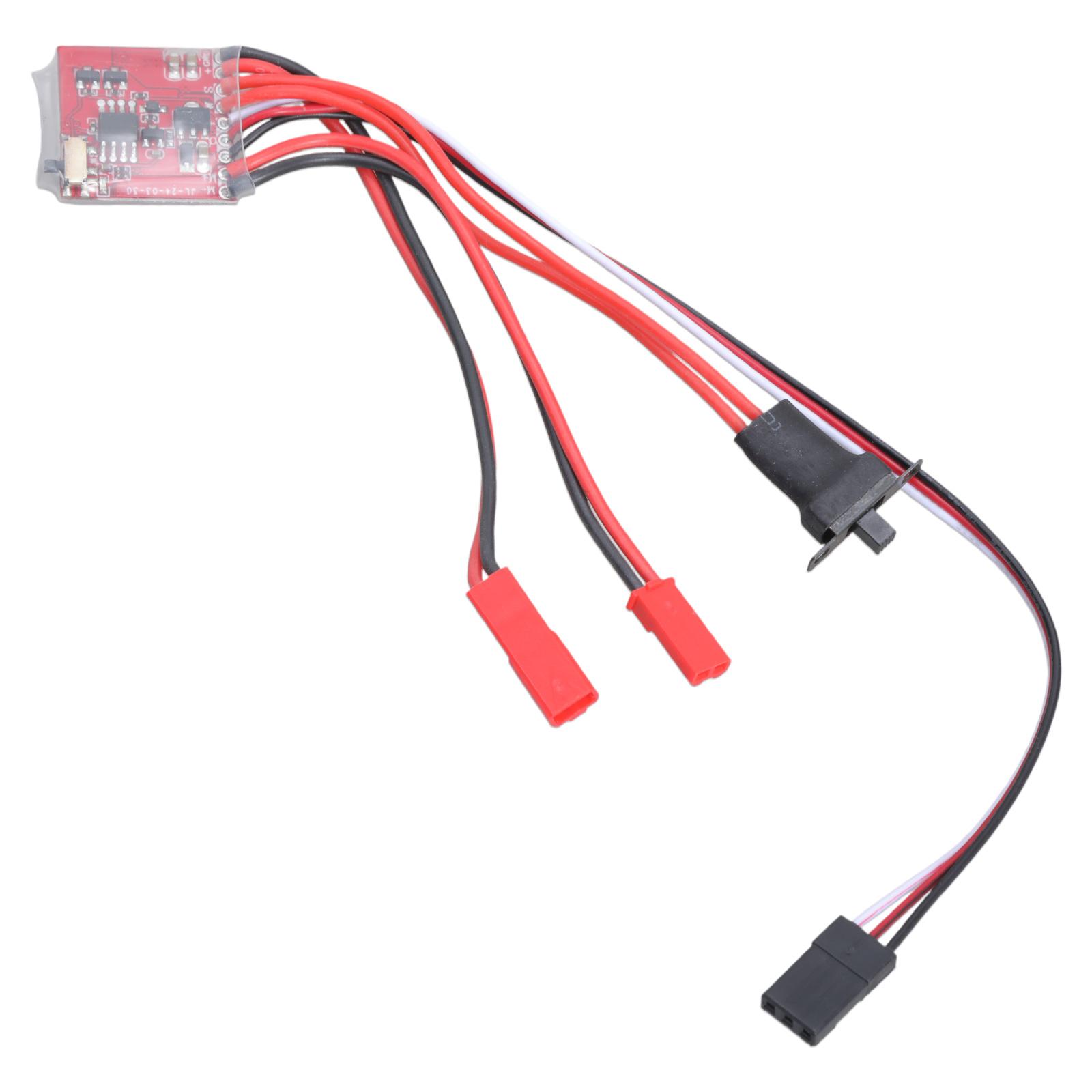 

Two-Way 30A ESC Mini Brushed Electric Speed Controller for RC 1/16 1/18 Car Model Toy for Children Playing Accessory