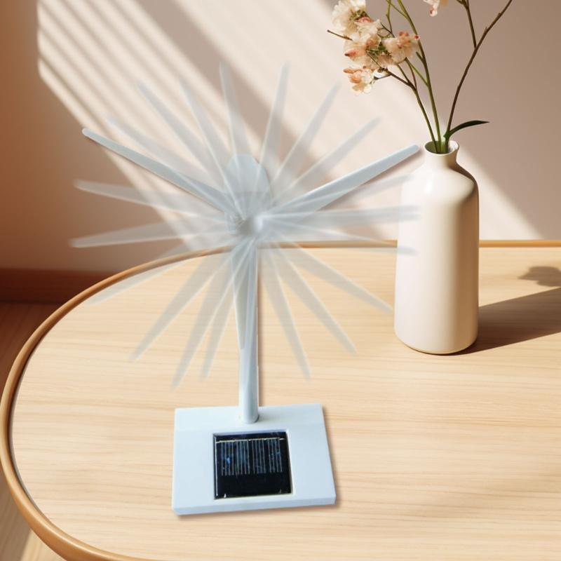 Solar Powered Windmill Craft Kits Model Building Toy Safe Plastic STEM Windwheel Toy For Children Home Desk Decoration