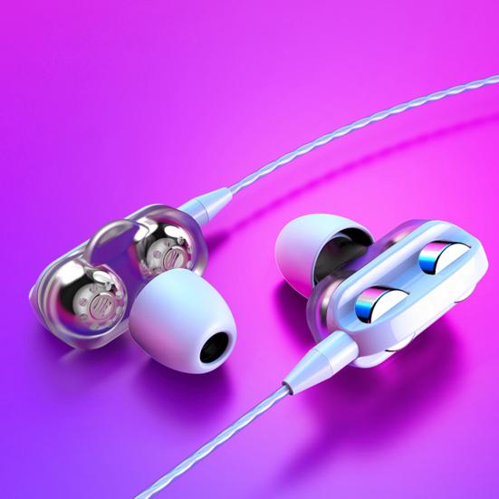A4 Headphones Lightweight Universal Plastic In-Ear Heavy Bass Earphones