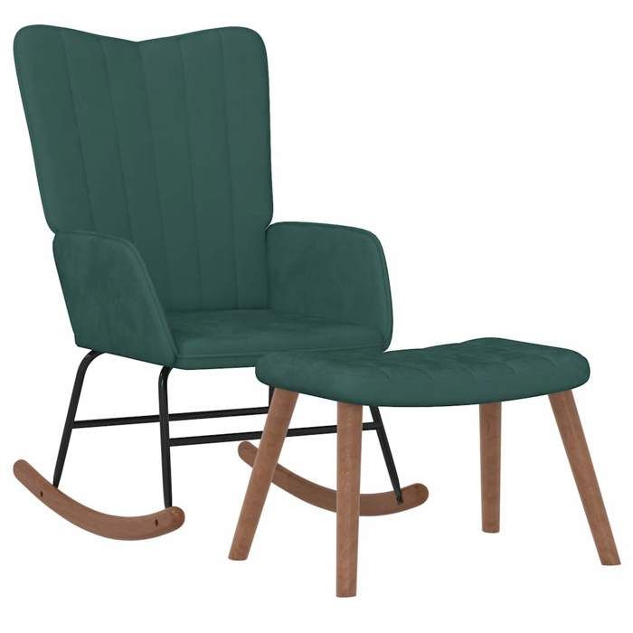 VidaXL Chaise à Bascule avec Repose-pied Chaise de Relaxation Siège de Relaxation Fauteuil de Salon Salle de Séjour Salon 327756