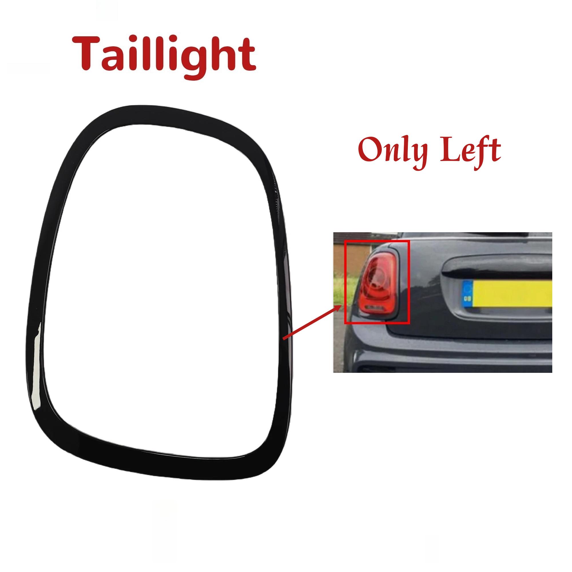 

For BMW Mini Cooper F55 F56 F57 2015-2024 Headlight Trim Ring Tail Light Frame Bezel Head Rear Lamp Cover Replacement Part Black Left Back