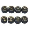 1PC H/M/S/SS 14MM Black Multi-Layer Pool Cue Tip For Nine Clubs Billiard Supplies