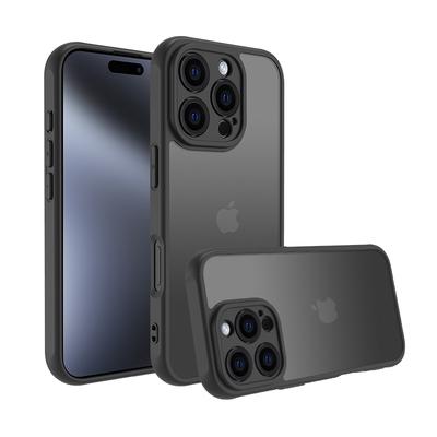 Armor Matte Frosted Clear Case For Iphone 16e 15 14 13 12 11 16 Pro Max Plus X XR,XSMax Lens Protector Acrylic Shockproof Cover