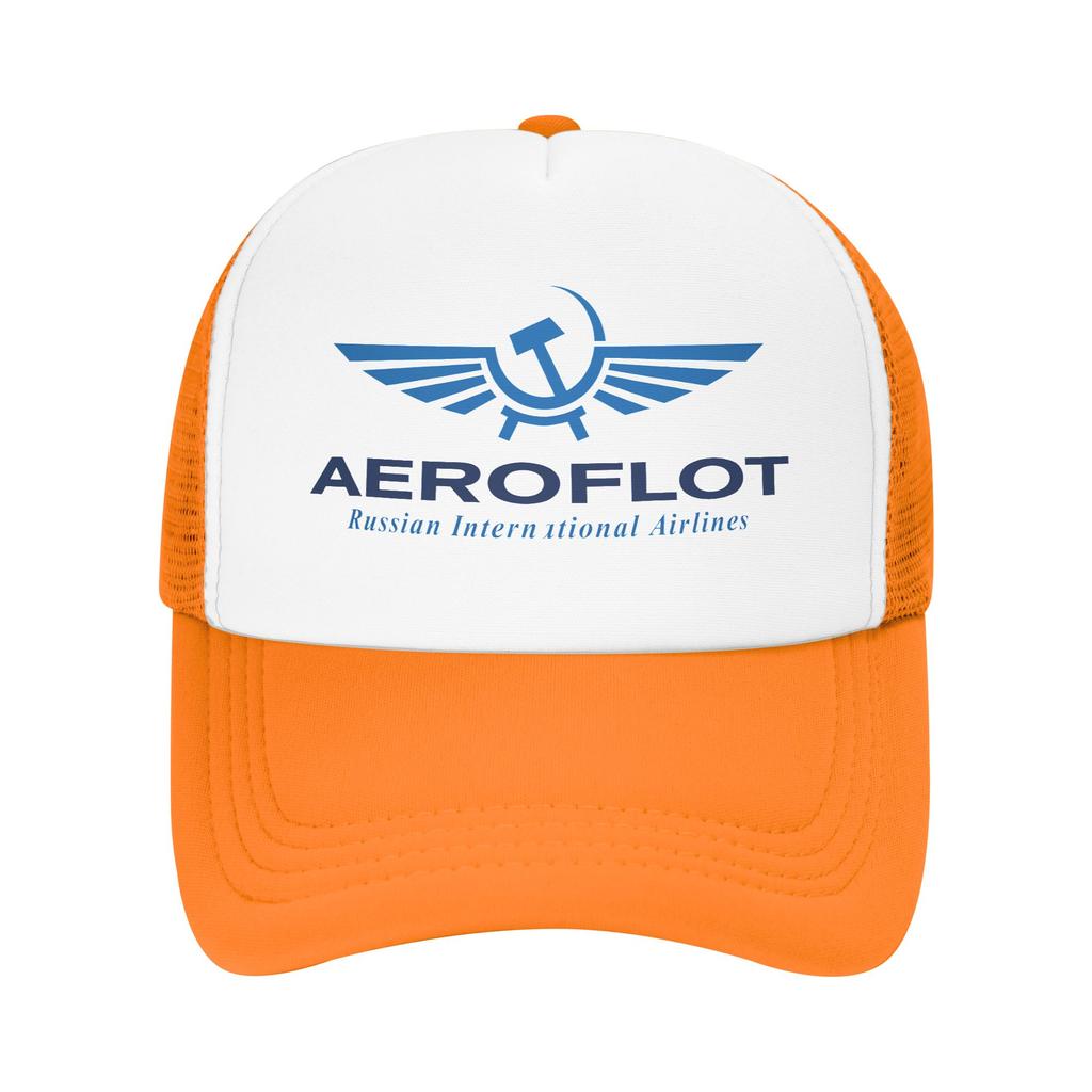 Aeroflot Aviation Russe Pilote Aerospace Casual Sun Hats For Female Male Spring Outdoor Sport Baseball Cap Fitted Retro Hats