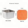 Stainless Steel Sauce Dish with Silicone Lid – Portable Outdoor Dipping Dish for Salad and Seasoning