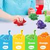 Plastic Color Sorting Montessori Toy Dinosaur Alphabet Sensory Toys  Girls Party Favors