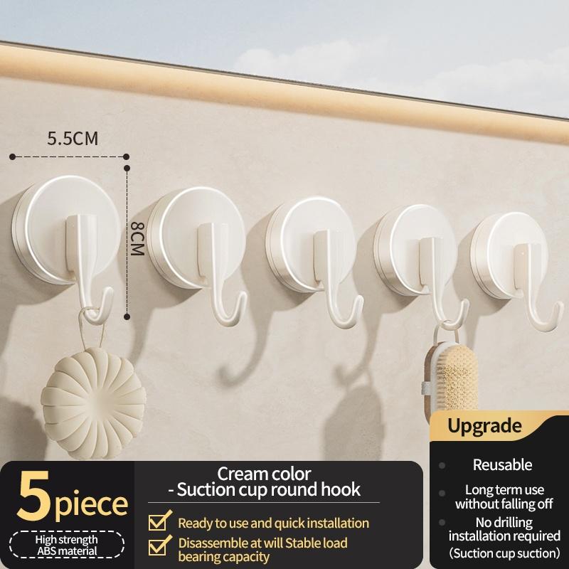 No Need To Drill Suction Cup Door Coat Hook Adhesive Hooks Row Hook, Key hook, Kitchen Hook, Storage Rack Clothes Hook