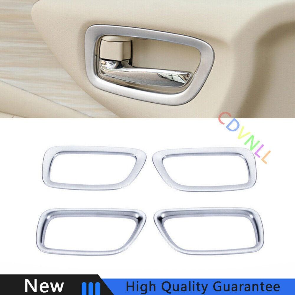 For Nissan Murano 2015-2021 Silver Matte Inner Interior Door Handle Cover Trim