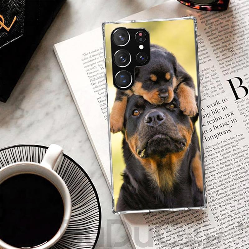 Rottweiler Dog Cover For Samsung Galaxy S23 S22 S24 S25 Ultra Phone Case S21 Plus S20 FE S10 + S25Ultra Print Fundas S23 S22 S24