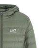 Emporio Armani EA7 Logo Print Hooded Zip Long Sleeve Down Jacket Men Outerwear Green 8NPB24-PNGPZ-1846