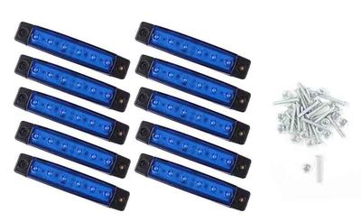 General Purpose 12V Waterproof 6 LED Side Markers On One