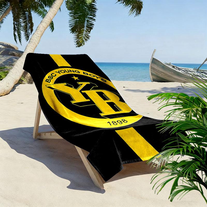 BSC Young Print Beach Towel, Large Soft Quick Dry Towel for Beach Camping Swimming