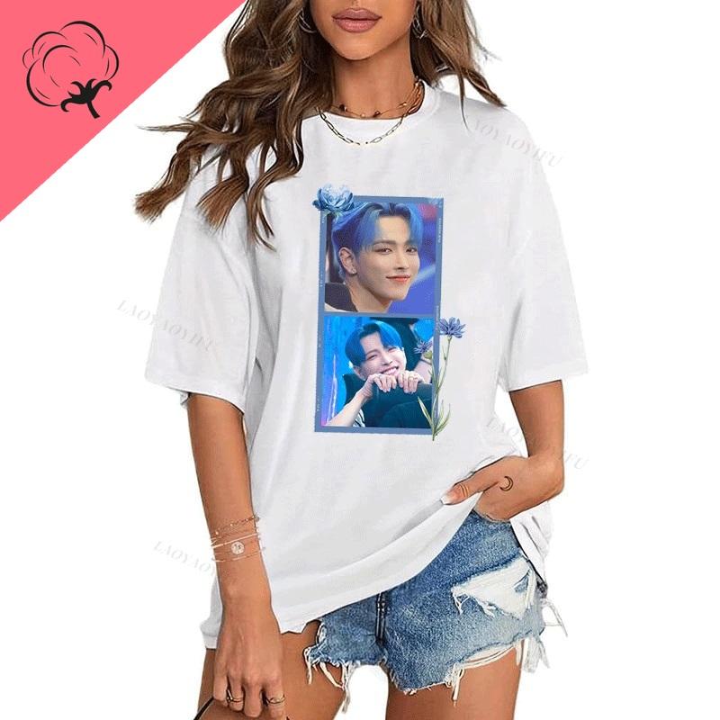 Korea Playera Kim Hong Joong Unisexs T Shirt Kpop Music Star New Fashion Short Sleeve Tee Unisex Graphic Shirts Unisex Tops Y2k Tees