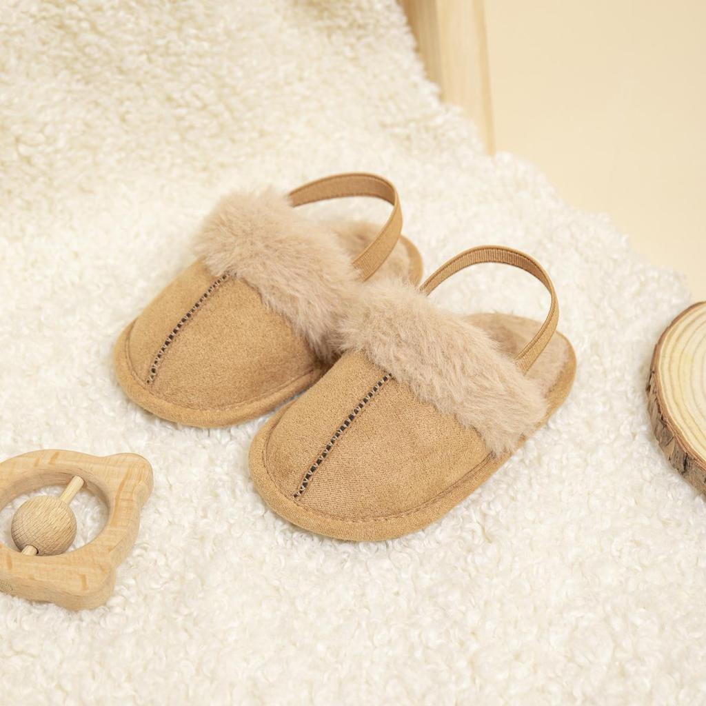 Cozy Velvet-Lined Baby Toddler Shoes: Warm, Soft Sole for 0-1 Year Olds (Fall & Winter)