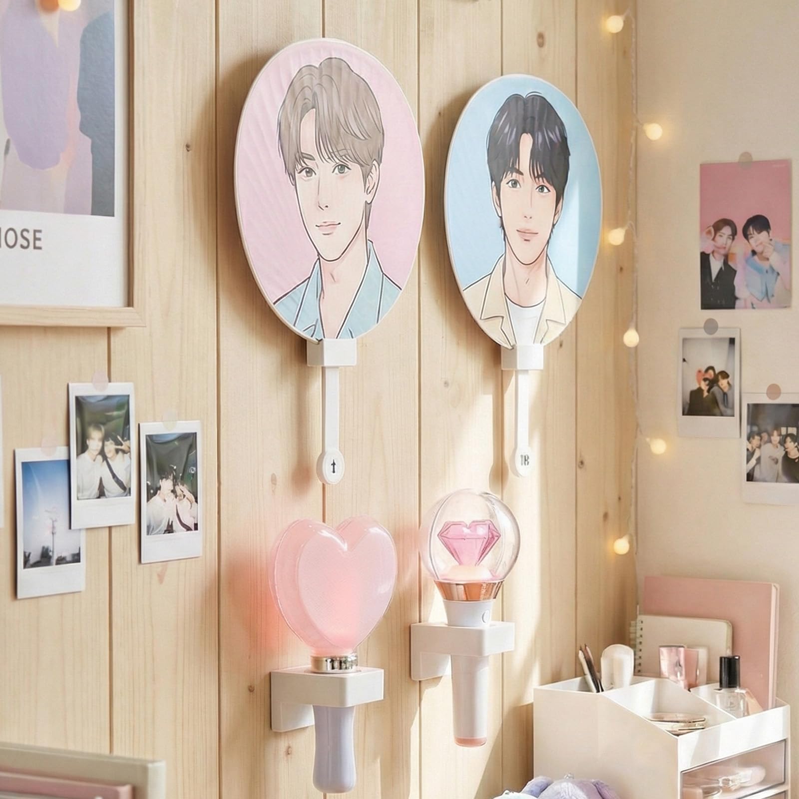 

Yamazaki Wall Fan Club Penlight Holder for Plasterboard Wall Fan Club Uchiwa Holder of Suitable for Plasterboard Tower 1951 1953 (Suitable Walls) + белый