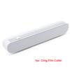 Plastic Wrap Dispenser with Slide Cutter Reusable Food Wrap Cutter Household Cling Film Cutter Refillable Cling Film Dispenser