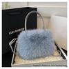 2026 Faux Fox Fur Crossbody Belt Bag - Plush Winter Tote for Girls