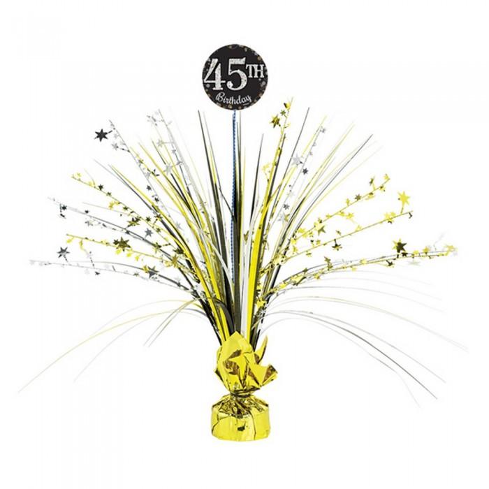 Amscan Sparkling Celebration 45th Birthday Centrepiece Spray