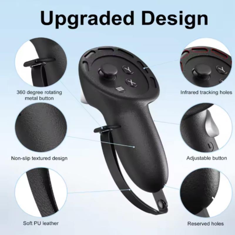 VR Protector For Meta Quest 3S glasses Facial Controller Cover VR Headset Protective Face Pad Replacement