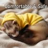 Small Animal Winter Warm Pullover Sweatshirt, Soft Drawstring Solid‑Color Hoodie for Hamster Daily Pet Apparel