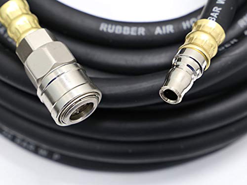 15m Air Hose with Quick Coupler, Inner Diameter 10mm, Outer Diameter 17mm, for Professional Tire Shops, Air Compressor Accessories