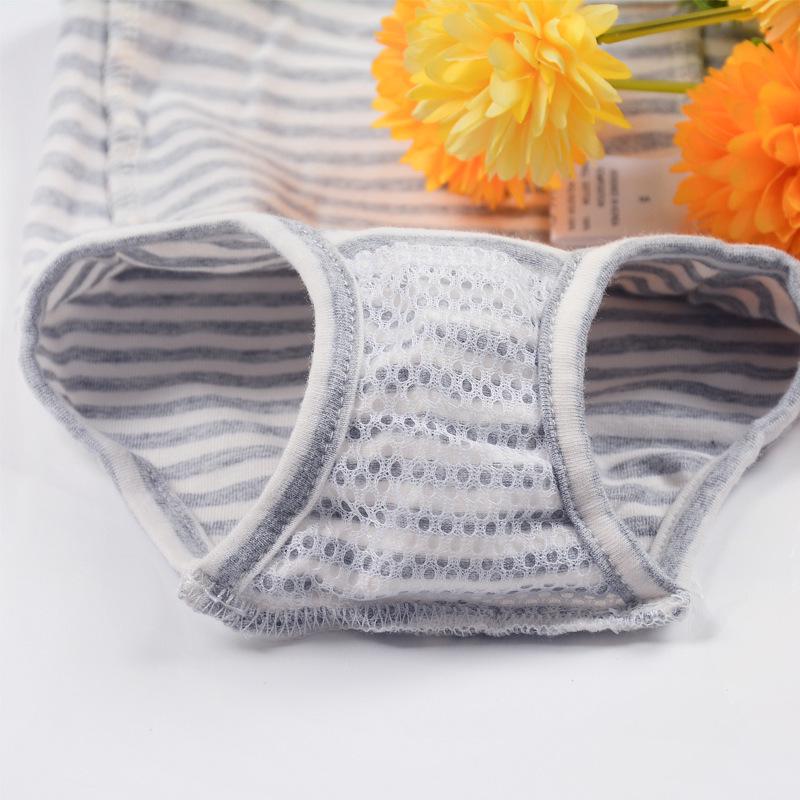 Striped Pet Physiological Overalls - Dog Menstrual and Sanitary Pants for Puppies