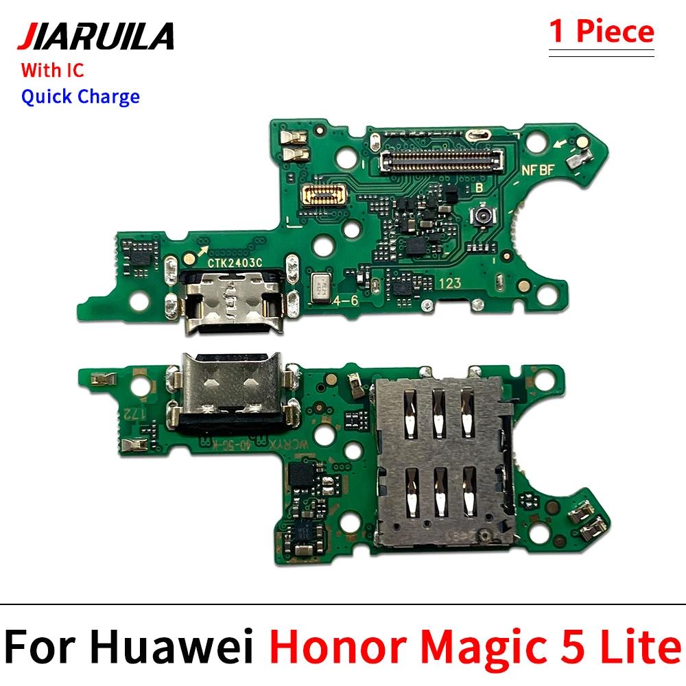 New USB Charging Port Dock Charger Connector Board Flex Cable For Huawei Honor Magic 4 5 6 7 8 Pro Lite
